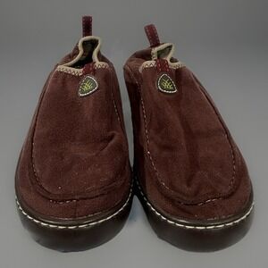 Terrasoles Paradise Women's Brown Suede Slip On Loafers‎ Shoes 7